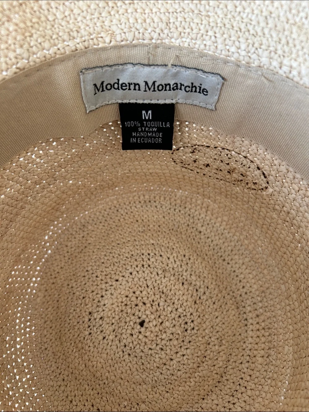 Modern Monarchies Woven Straw Bucket Hat - purchased in Montauk, NY